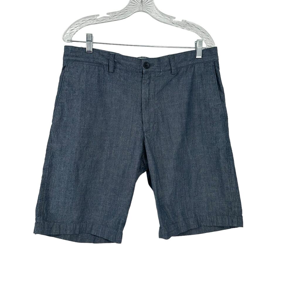 Banana Republic Chambray Cotton Bermuda Shorts Sz 34